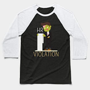 Walking HR Violation Zombie Baseball T-Shirt